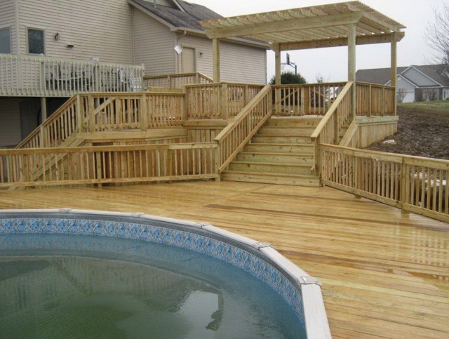 build your own pool deck