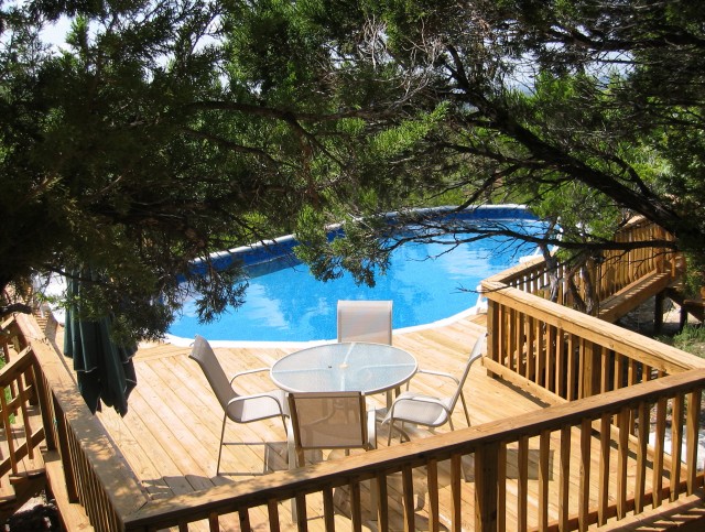 swimming pool with deck for sale