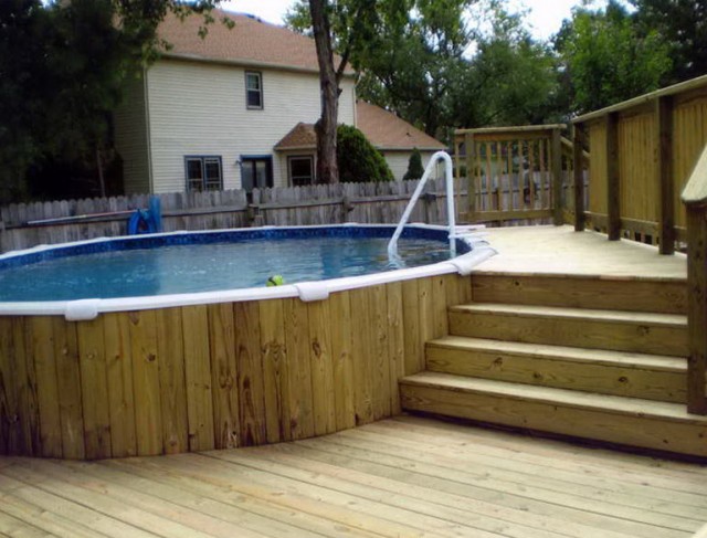 Deck Plans For Above Ground Pools On A Slope | Home Design Ideas