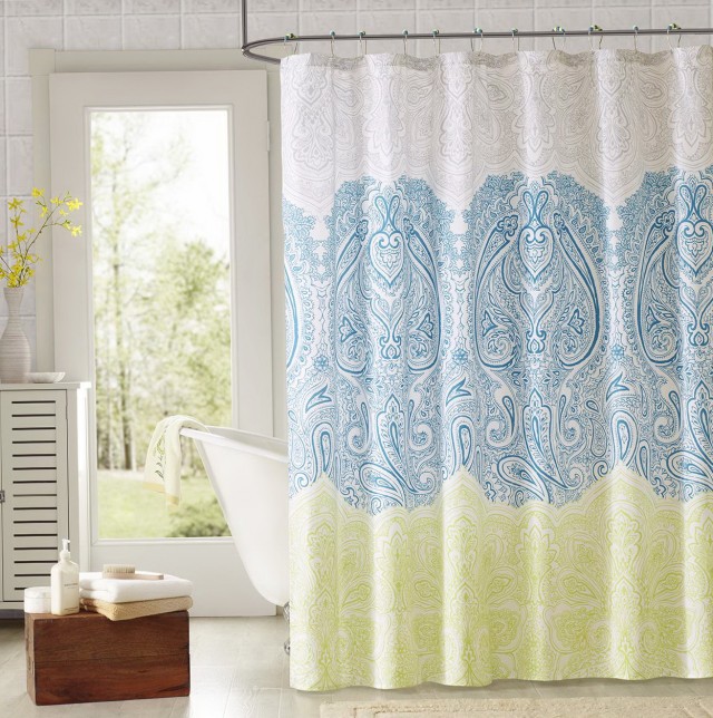 Shower Curtain With Valance Attached | Home Design Ideas